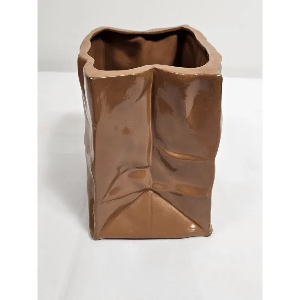 Vintage 1987 Nowell’s Ceramic Paper Bag Design Pot With Large Ducks - Picture 5 of 10